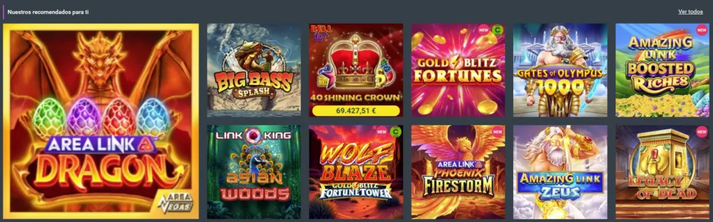 Las mejores tragamonedas en Codere Casino