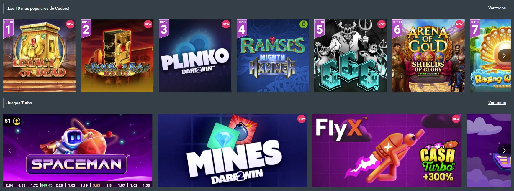 tragamonedas populares Codere Casino