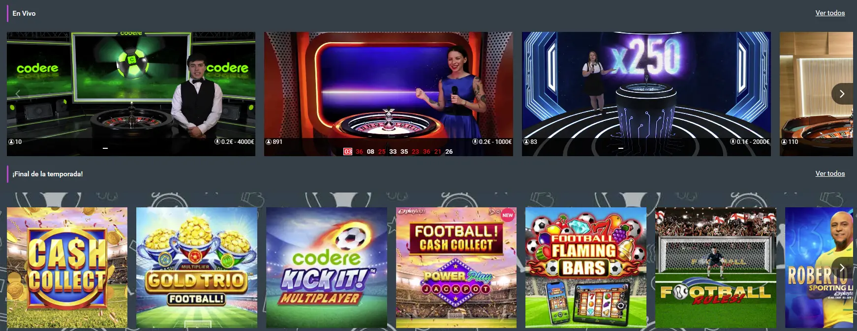 tragamonedas populares Codere Casino