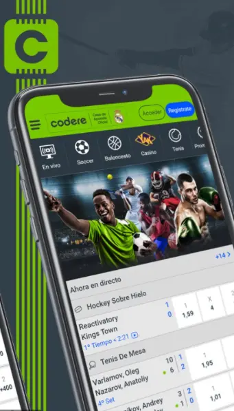 Codere Casino aplicación móvil